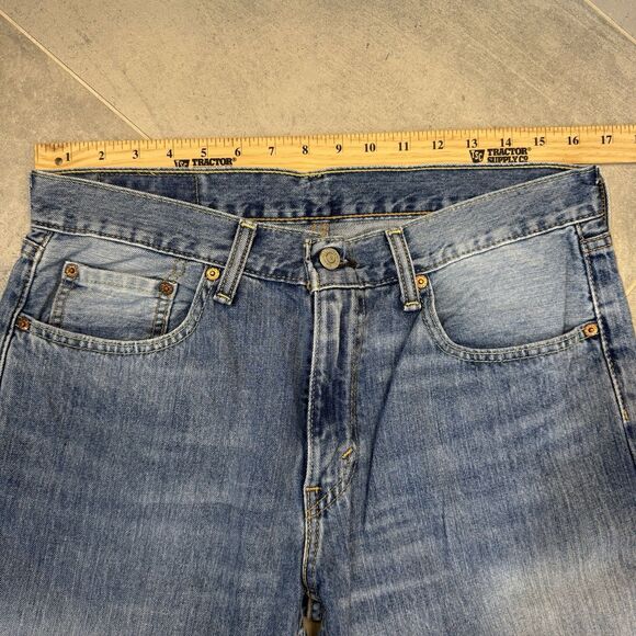 Levis 559 Jeans Mens 32x30 Blue Dark Wash Straight Leg Relaxed Fit Faded - Picture 6 of 11